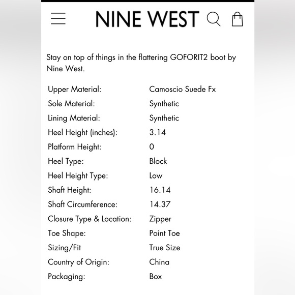 Nine West OTK Boots 6 - Picture 14 of 14